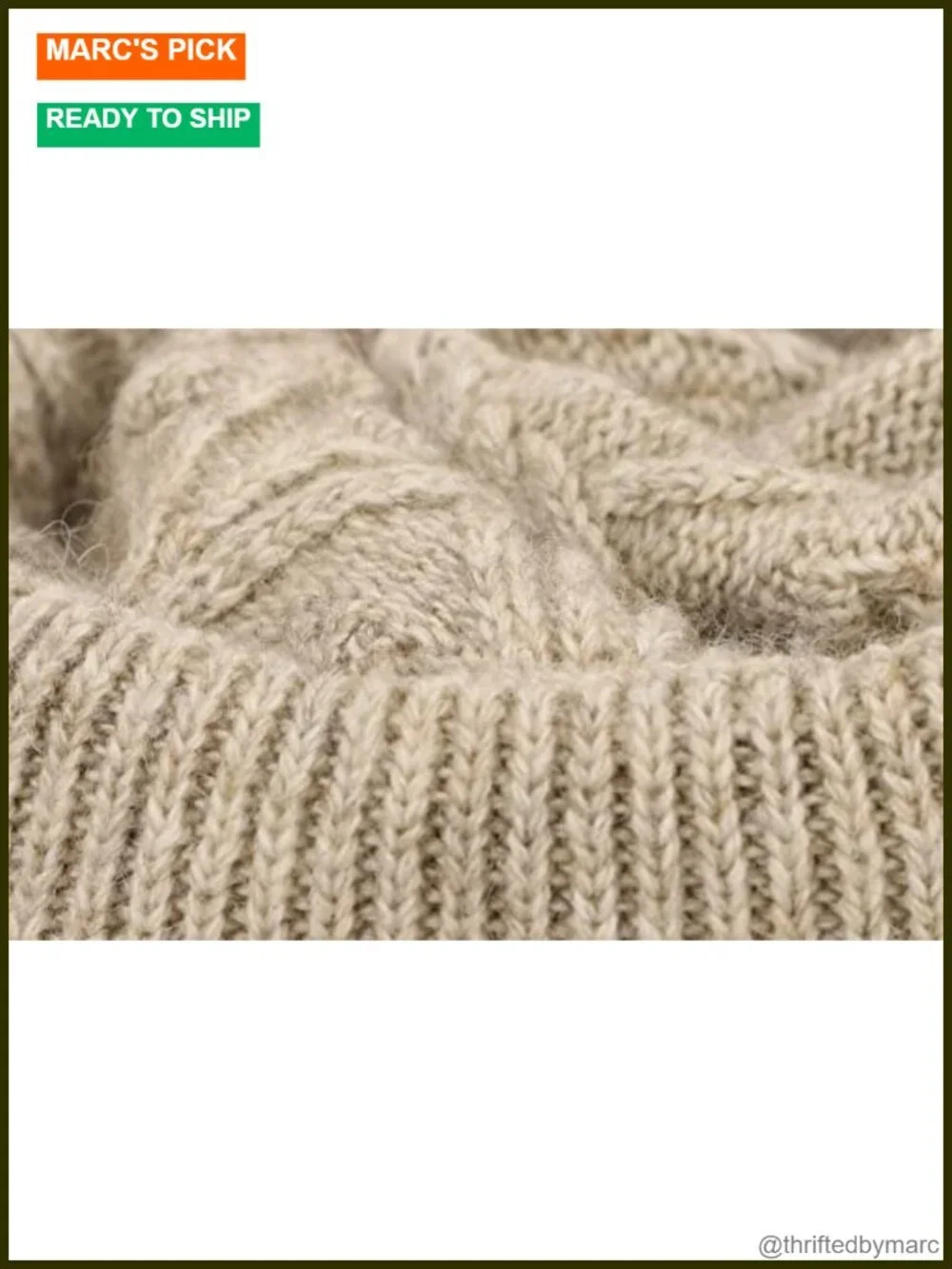 Double-Layer Yak Wool Acrylic Blend Winter Slouchy Knit Beanie